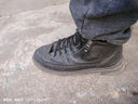 卡帝乐鳄鱼（CARTELO）鞋子男鞋冬季高帮皮鞋男英伦板鞋韩版休闲鞋男靴 黑色加绒 42码 实拍图