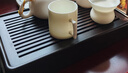 尚言坊黑檀木茶盘家用实木茶台中式简约办公室蓄水小型茶台茶具托盘 2【黑檀木】山雨茶盘35x22cm 实拍图