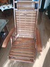 顶乐 躺椅竹子实木简约现代家用睡椅可折叠稳固老年人休闲阳台逍遥椅 楠竹 折叠椅【栗红色】 实拍图
