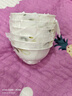 厚秀堂景德镇骨瓷碗碟盘套装家用组合新款陶瓷餐具中式简约饭碗面碗 4.5英寸高脚碗（2个）百合花 实拍图