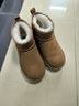 百丽（Belle）户外徒步雪地靴女休闲保暖短靴D1D1DDM4 棕色 36 (230mm) 实拍图