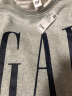 Gap男女装字母印花大logo圆领抓绒卫衣609136简约经典款 灰色 185/104A(XXL) 亚洲尺码 实拍图