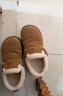 西遇加绒勃肯鞋女冬季2025新款低帮一脚蹬保暖雪地靴毛毛厚底棉鞋 焦糖色 预售2.3 37 (235) 实拍图