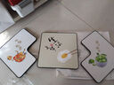 现代简约客厅餐桌挂画餐厅墙面上墙装饰画饭店壁画轻奢高级感墙画 美味生活 30*30cm布纹膜三联画 实拍图