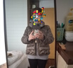 恒源祥轻奢捡漏半高领羊毛衫女宽松毛衣羊.绒衫秋冬加厚针织打底衫 BG/灰色/ XL 115-125斤 实拍图