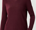 深呼吸DEEP BREATH女装可机洗纯羊毛打底针织衫女A300962 酒红 M (3) 实拍图