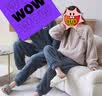 浪莎睡衣情侣男女士法兰绒秋冬季珊瑚绒加绒加厚套头家居服可外穿套装 时尚家居 2XL 【男款145-175斤】 实拍图