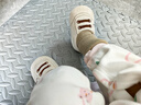 兔兔大文婴儿鞋子秋冬季6-12个月软底学步鞋9男女宝宝步前脚套0-1岁棉鞋 卡其色（棉布内里，牛筋底） 1双 均码 内长13cm（建议9-13个月） 实拍图
