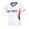 YONEX尤尼克斯羽毛球服比赛训练跑步健身吸汗透气短袖女210284BCR白L 实拍图