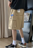 OEMG 卡其色工装休闲短裤男夏季高街潮牌日系复古五分裤百搭宽松中裤 卡其色 XL [建议125-140斤] 实拍图