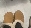 朴西女鞋2024冬季新款厚底雪地靴女加绒加厚棉鞋女款冬季面包鞋可外穿 棕色 38 （38-39） 实拍图