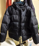 京东京造户外羽绒服连帽三防面包短款羽绒服男士外套 黑色 XL 实拍图