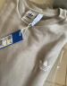 adidas经典时尚宽松抓绒圆领卫衣套头衫男女阿迪达斯官方三叶草 学院银灰 XL 实拍图