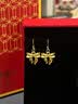 中国黄金（CHINA GOLD）黄金耳钉女款足金在逃公主蝴蝶结耳坠情人节生日礼物送女友爱人 【京速达】蝴蝶结耳坠【赠S925银圆珠耳钩】约0.6g 实拍图