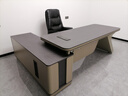 三雀轻奢老板桌办公桌简约现代董事长总裁桌大班台经理办公室桌椅组合 2.4米老板桌 实拍图