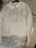 尚都比拉双面呢大衣冬装新中式小个子100%羊毛毛呢外套女短款 茶白色 S  实拍图