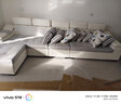 卡瑞龙 布艺沙发 简约现代客厅沙发大小户型简欧实木沙发组合整装家具 【45D海绵版】五人位3.6米+脚踏+茶几 雪尼尔透气麻棉布（可拆洗） 实拍图
