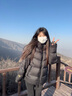高梵王星越同款黑金鹅绒服机能4.0五格2024年新款男女同款短款羽绒服 高定骑士黑 S 实拍图
