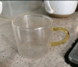 瓷牌茗茶具（cipaiming teaset） 透明玻璃茶具整套套装家用功夫茶壶茶杯会客泡茶器 透明把《八骏壶》6彩把杯 实拍图