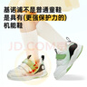 基诺浦宝宝学步鞋 18个月-5岁春秋款儿童鞋子 软底男女机能鞋GY1539 白色/绿色/灰色/银色 27 170mm 适合脚长166-175mm 实拍图