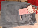 Hello Kitty女童牛仔裤子春秋季儿童微喇叭长裤大童洋气童装 Z1284 160  实拍图
