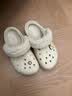 CROCS卡骆驰贝雅暖绒洞洞鞋女暖棉男棉鞋外穿拖鞋|206633 冬日白-11S (建议买大一码) 36 /37(220mm) 实拍图