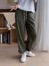 顶峰保罗（Dingfengbaoluo）裤子男士冬季加绒日系大码百搭宽松工装束脚休闲长裤WH5610黑4XL 实拍图