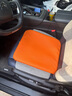 莫兰迪NAPPA皮汽车坐垫四季通用单片座垫主驾驶后排座椅垫子高端高级感 纳帕超纤皮座垫 1片装 爱马士橙 实拍图