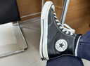 匡威（Converse）官方1970S男女高帮牛皮革休闲板鞋经典黑黑色A13863C A13863C 39.5 实拍图