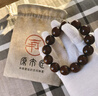 原木匠印度小叶紫檀木手串 佛珠念珠手串 金星高油性高密度老料玻璃底 高油根料顺纹 18mm*13颗 实拍图
