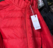 康博秋冬季轻薄羽绒服男连帽时尚休闲情侣装男女款外套 红色 3XL  实拍图