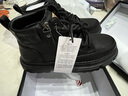 意尔康男鞋休闲板鞋秋冬复古工装马丁靴时尚高帮软面潮流鞋子男 黑色 39 实拍图