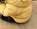 嘟嘟家儿童棉服冬装男童冬季加厚外套女童保暖棉袄宝宝卡通连帽童装上衣 黄色 90cm 实拍图