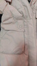 雅鹿品牌长款羽绒服女长过膝新款冬季加厚保暖时尚宽松鸭绒连帽外套 卡其色 M （推荐125-150斤） 实拍图