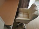 煜柠苑 家用电脑椅称心宿舍凳学生写字书桌椅卧室女生靠背升降转椅 米白【加大加宽版】 实拍图