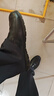 康奈皮鞋男新款牛皮商务套脚一脚蹬休闲男鞋圆头商务皮鞋男 黑色 44 实拍图