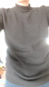 恒源祥100%纯色羊毛绒衫羊毛衫男士冬季加厚半高领毛衣男保暖针织打底衫 【100%不起球轻奢】半高领黑色 2XL 180【建议155-175斤穿】 实拍图