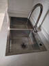 华帝（VATTI）水槽单槽厨房洗菜盆一体盆 洗碗大单槽水池盆304不锈钢水槽台下盘 《双槽》78*43双槽+冷热龙头 实拍图