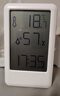 码仕 温湿度计闹钟室内家用婴儿房高精度壁挂电子湿度计室温计 白色开学季 实拍图