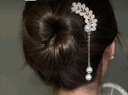 向晚 发簪流苏发簪女古风气质珍珠吊坠簪子简约现代发钗发饰生日礼物 实拍图