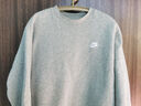 耐克（NIKE）男冬季圆领卫衣 加绒保暖 运动休闲BV2663-063灰色XL 实拍图