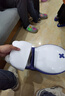 奔麦(1:1仿真)儿童马桶宝宝坐便器婴儿训练尿便盆男女小孩幼儿坐便圈 【PP硬坐垫】蓝 实拍图