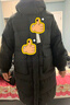 森马（Semir）90绒羽绒服女长款收腰显瘦冬季宽松连帽三防厚外套101724113055 实拍图