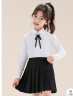 衣诺坊儿童衬衫白色长袖衫衣六一演出服打底衫女童衬衫大合唱T恤 实拍图