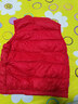 鸭鸭儿童羽绒马甲2025新款男童女童内搭中大童保暖校服神器 中国红130 实拍图