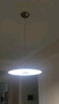 爱斯兰餐厅吊灯现代简约餐桌吊线灯 防眩全光谱餐吊灯LED灯具护眼轻奢 24W  (中号亮色镍自然光) 6-10㎡ 实拍图