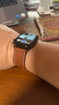 istrap苹果手表表带真皮爱马仕同款牛皮适用apple watch手表带S11/10/9/8/7/6/SE男女士iWatch ultra2/3 浅棕白线丨黑色配件 44/45/46MM表盘【适用Wa 实拍图
