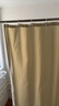 蓓柅酒店卫生间浴帘布纯色提花浴室帘套装洗澡隔断防水帘加厚淋浴挂帘 麻纹-米色 宽180*高180cm 实拍图