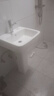 澜之家 陶瓷卫生间洗手盆方形立柱盆洗手池阳台洗衣池洗脸盆 308盆+柱+双温全铜拉伸龙头+全套配件 送货入户 实拍图