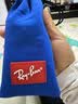 雷朋（RayBan）儿童太阳镜时尚方形墨镜0RJ9069S 702855橡胶黑色镜框蓝色片 实拍图
